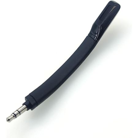 REEYEAR Mic Replacement Crystal Sound Noise Isolation Microphone Compatible with Logitech G733 Lightspeed Wireless Gaming Headset,3.5mm Jack Detachable 6 mm mic with Blue Voice Filters,Black