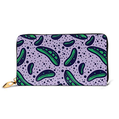 Preisvergleich Produktbild JHGFG Mode Handtasche Reißverschluss Brieftasche Erbsen Linien Muster Lustige Telefon Kupplung Geldbörse Abendkupplung Blockieren Leder Brieftasche Multi Card Organizer