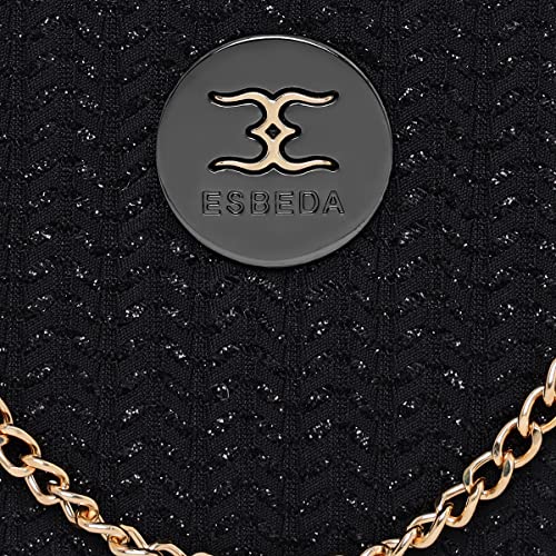 Image of ESBEDA Glitter Shine Oval shape Clutch Solid Pattern For Women | Gift For Women