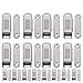 JQK Magnetic Door Catch, Heavy Duty Magnet Latch Cabinet Catches for Cabinets Shutter Closet Furniture Door, Stainless Steel 15 lbs Silver (16 Pack), CC100-P16