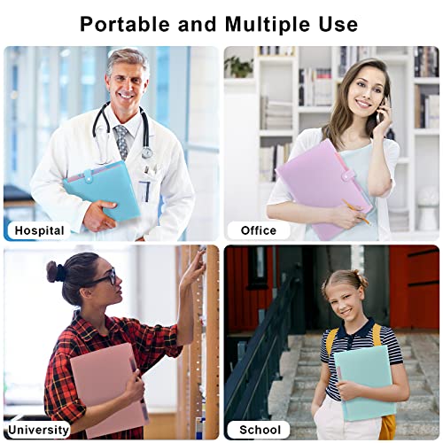 Nafy Colorful Expanding File Folder, 5 Pockets Folder With Colored Labels Portable Weave Pattern Accordion File Folder A4 Letter Size Project Organizer Document Folder For Office School (Black) #TOP6