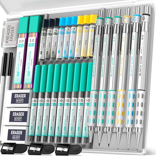 Porte mine 0.5 0.7 0.9mm 2mm Nicpro pour esquisse et dessin