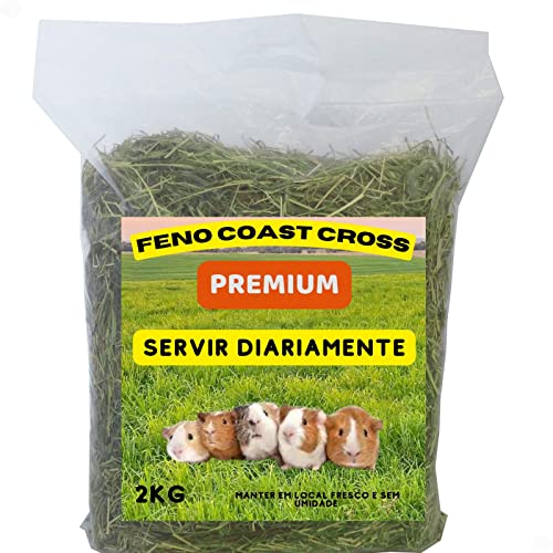 Feno Coelho, Hamister e Roedores - Pacote 2 KG Premium