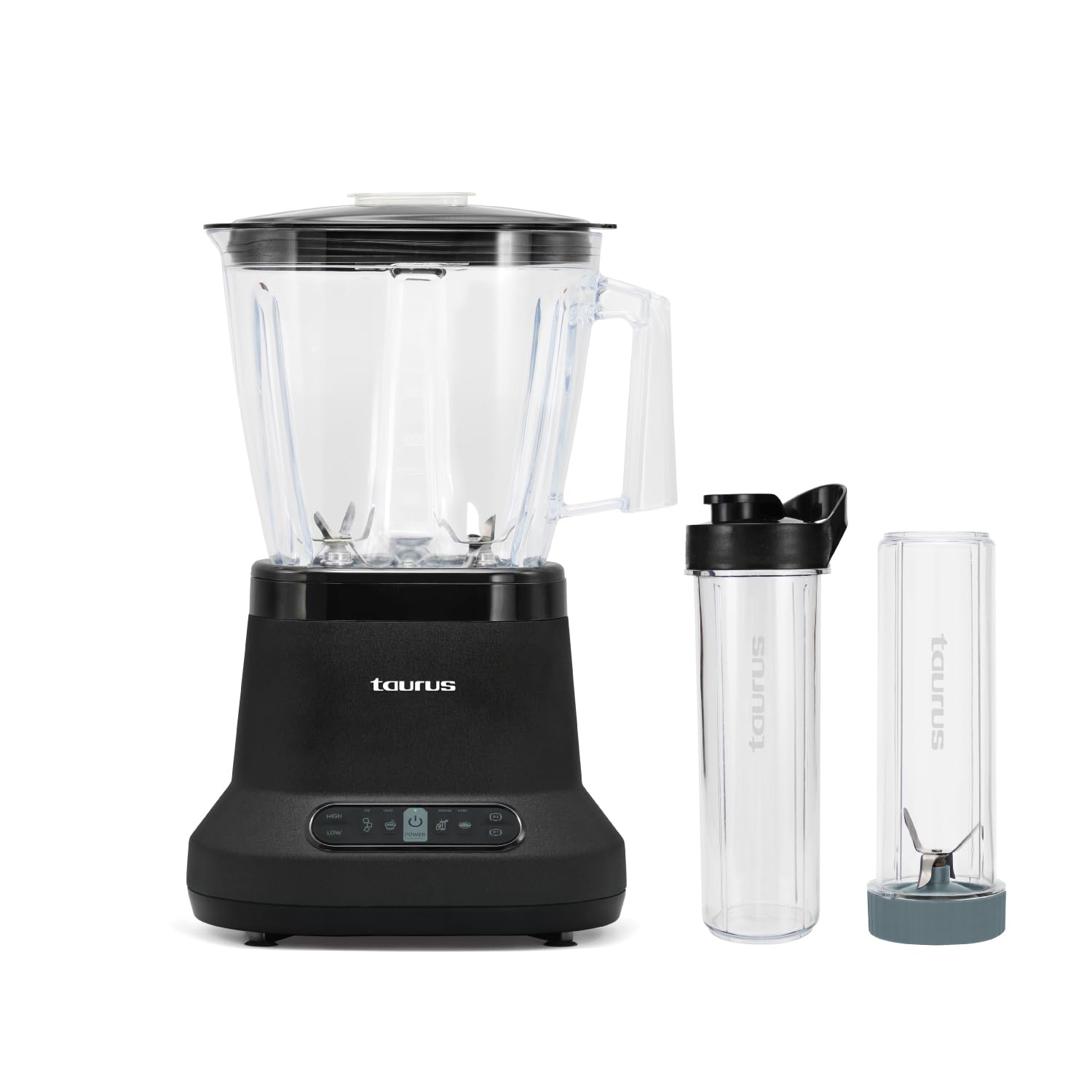 Taurus Blaze Blender with Dual Motor Technology, 2.5L BPA-Free Tritan Jar, and Travel Bottles, Ice Crushing, Smoothies, Shakes, High-Power & Durable for Home Use