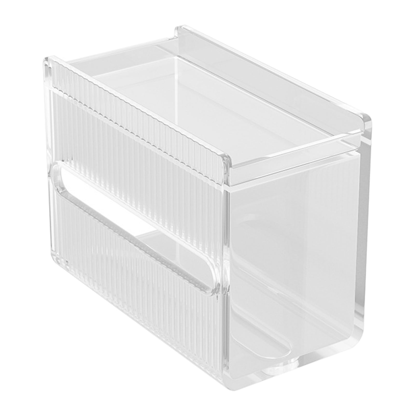 Taschentuchbox-Abdeckung, Multifunktionaler Papierspender aus Acryl für Toilette und Badezimmer, Wandmontage