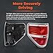 labwork LH+RH Tail Lights Replacement for F150 2009-2014 Rear Tail Lights Lamps Assembly Passenger and Driver Side
