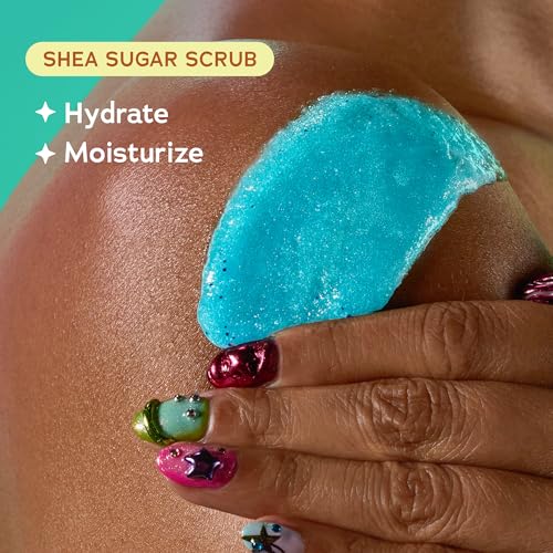 Image of Lisa Frank x Tree Hut Ocean Pop Body Scrub, Exfoliating & Hydrating Sugar Scrub with Shea Butter & Essential Oils, Smooth Skin, Body Exfoliator For All Skin Types, Self Care Gifts for Women, 18 Oz