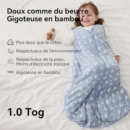 Gigoteuse pour bébé 1.0 Tog pour éviter la transpiration