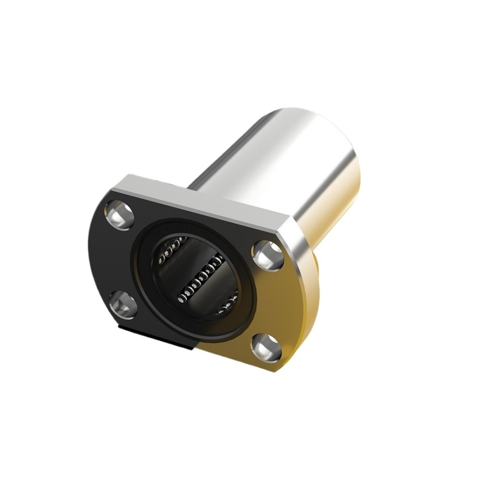 Rodamientos de Bolas de Movimiento Lineal con Brida Ovalada Larga P4 LMH6LUU/8/10/12/13/16/20/25/LMH30LUU for Piezas CNC de Impresora 3D.(LMH10LUU 10x19x55x40mm)