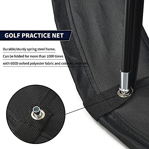 Mile High Life | Golf Chipping Net | Golf Practice Net For Backyard | Outdoor Indoor Golf Hitting Nets | Golfing Target Net | Golf Accessories For Men And Women (Blue) #TOP2