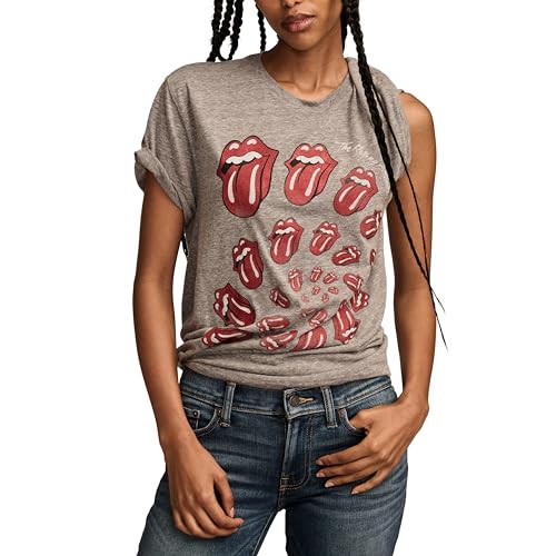 T-shirt Rolling Stones coupe boyfriend ample pour camoufler les complexes avec style