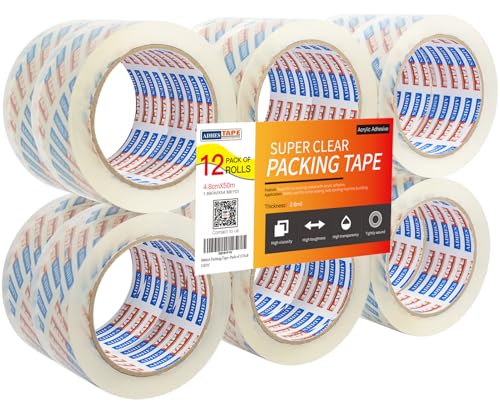 ADHES Packing Tape Shipping Tape Packaging Tape for Moving Boxes Heavy Duty