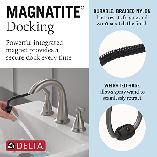 Delta 35765LF-SPPD Faucet Broadmoor Pull Down Bathroom Faucet Brushed Nickel thumb #3