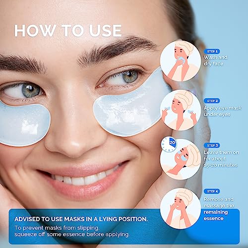 Enaskin Naturals Under Eye Patches For Dark Circles: 30 Pairs Retinol Collagen Eye Gels Mask thumb #6