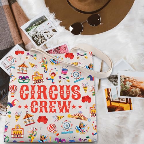 Bolso tote para amantes del circo, regalo para personal del circo, monos, payasos, espectáculo, director de pista miniatura 5