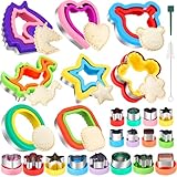 laxizar 8 Pack Sandwich Cutters Cookie Cutters Sandwich Maker Bread Maker Lunchbox 16 pcs Cookie Cutters