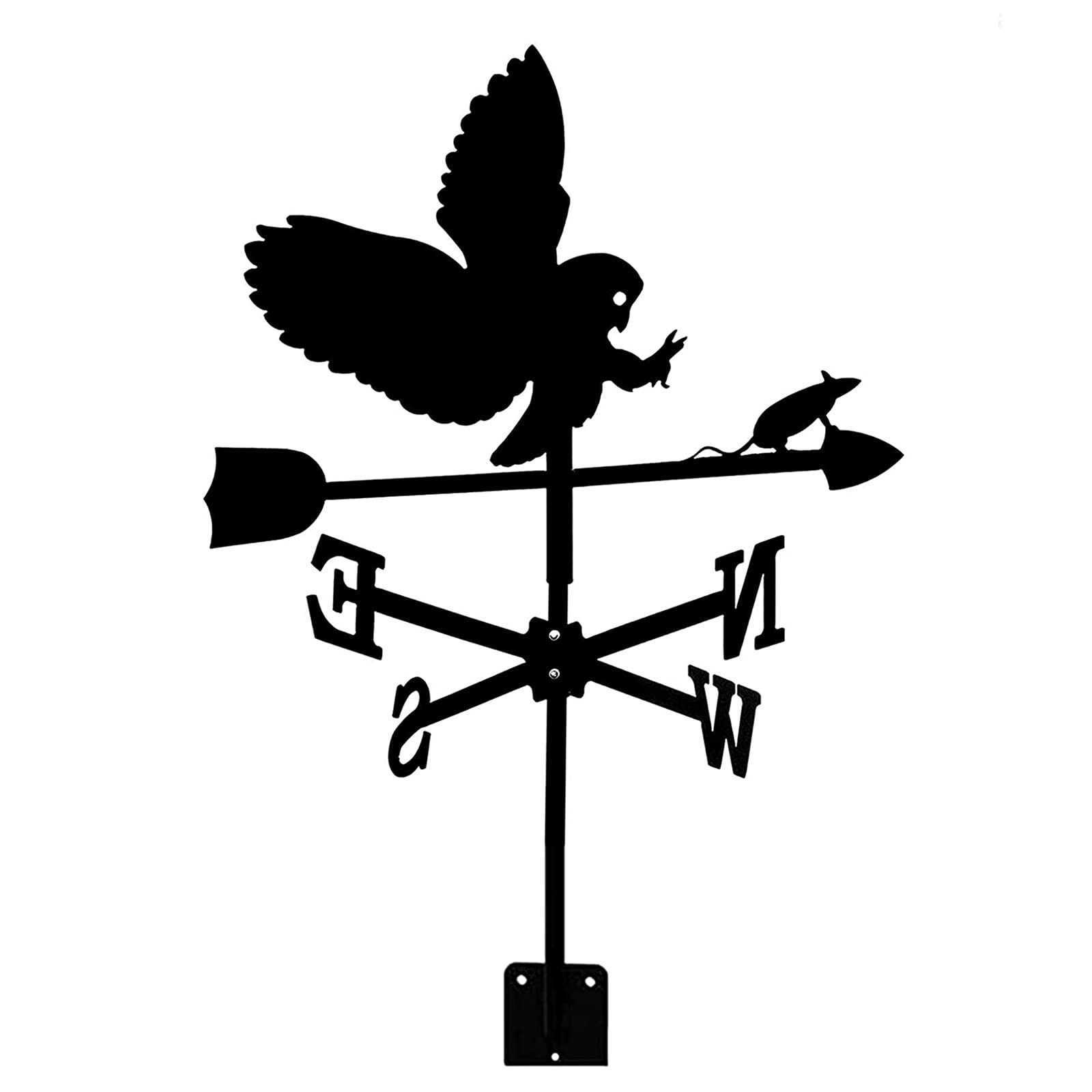 WIQUYBML Weather Vane Wind Direction Indicator Weathervane Yard Roofs Weathercock for Garden Ornament/Eagle/35 * 50Cm
