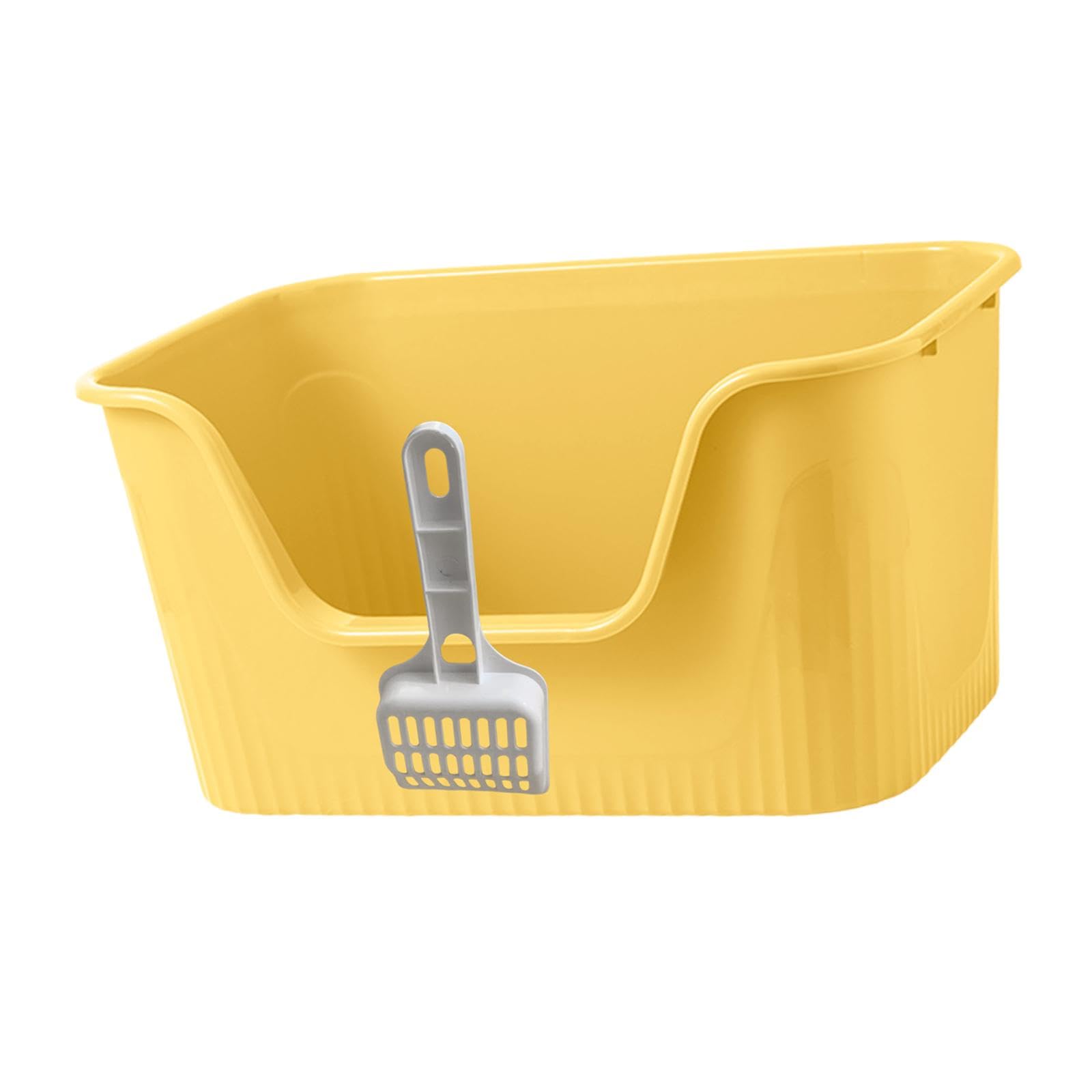 kuweta, Otwarta górna kuweta dla kota Kuweta Nieprzywierająca do przesiewania wszystkich rodzajów żwirku kotów(Yellow)