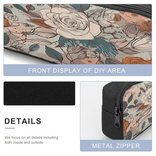 Retro Flower Pattern 3pcs Lightweight Travel Backpack Printed Backpack With Lunch Pack Storage Box Case 6