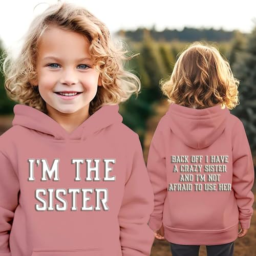 Kids Girls Boys Cotton Long Sleeve Hoodie Unisex Letter Print Athletic Pullover Comfy Breathable Tops Tees Clothes3