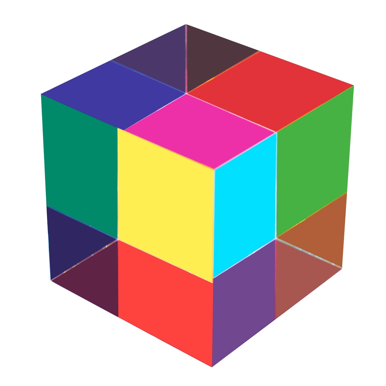 Amazon.com: ZhuoChiMall CMY Color Cube, 1.6 inch (40mm