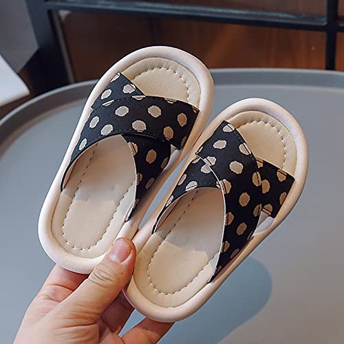Girls Polka Dot Slides Soft Sole Anti Slip Open Toe Beach Swim Pool Water Sandals Kids Fashion Outdoor Walking Shoes3