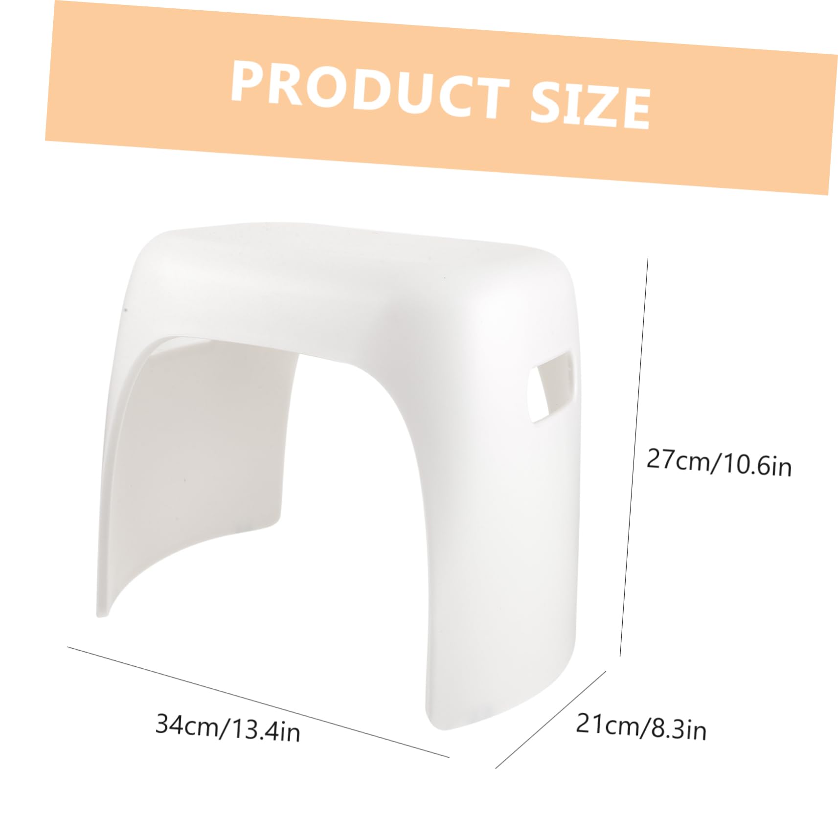 JECOMPRIS Thickened Plastic Stool Kid's Step Stool Lightweight Footstool for Home Random Style