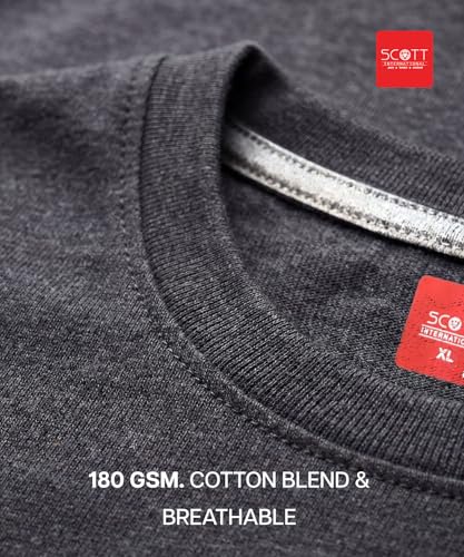 Image of Scott International Men's Regular Fit T-Shirt | Men's T-Shirt | Tees for Man | Tshirt for Men Stylish | Round Neck Tshirt for Man