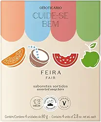 O Boticário, Sabonetes em Barra Sortidos Cuide-se Bem Feira 4x80g