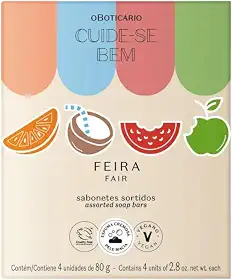 O Boticário, Sabonetes em Barra Sortidos Cuide-se Bem Feira 4x80g