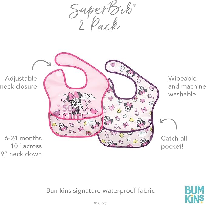 Miniatura 4 de Bumkins DC Comics - Babero con capa, diseño de DC Comics