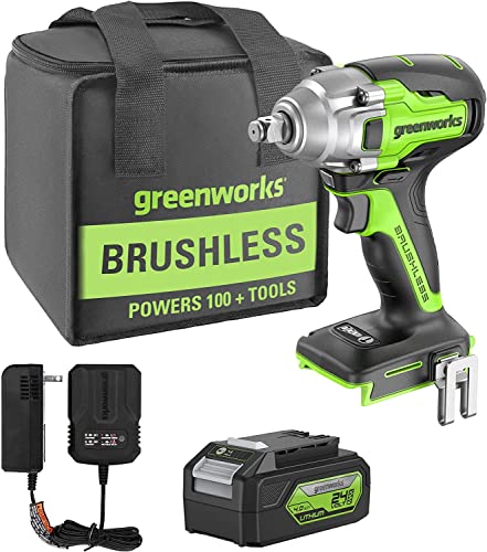 Llave de Impacto Eléctrica 400Nm Marca Greenworks