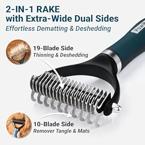 Deshedding-Dog-Brush-Dog-Comb-Combo-Professional-Undercoat-Rake-Pet-Grooming-Brush-for-Dog-Cat-Grooming-Supplies-Dematting-Deshedding-Brush-Dogs-Shedding-Tool-for-Long-Matted-Haired-Pets - Cucciolini Doodles   Deshedding-Dog-Brush-Dog-Comb-Combo-Professional-Undercoat-Rake-Pet-Grooming-Brush-for-Dog-Cat-Grooming-Supplies-Dematting-Deshedding-Brush-Dogs-Shedding-Tool-for-Long-Matted-Haired-Pets