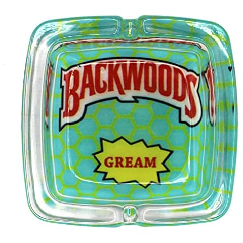 DonkeyGear 3.5 Inch Extra Heavy Glass Ashtray Ash Tray (Blue 3) Cover