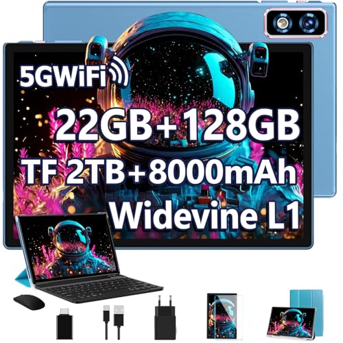 2026 Newest Android 14 Tablet 10 Pulgadas, 22GB RAM+128GB ROM/TF 2TB ,GPS ,5G+2.4G WiFi,Octa-Core...