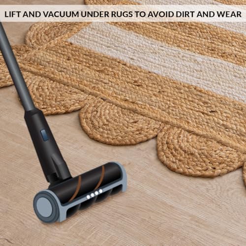 Tapete HOMEMONDE de yute natural 5'x8' hecho a mano miniatura 7