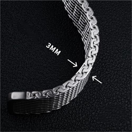 Bracelet montre acier inoxydable pour homme actif et élégant 22mm
