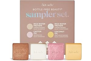 4pc Sampler Solid Shampoo and Conditioner Bar Set - Hair and Hair Care Solution