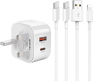 iPad Charger Cable and Plug Apple iPad USB C Fast Charger and Plug for iPad Air/Pro 12.9 11 1st 2nd 3rd 4th 5th 6th Generation iPad Mini 2 3 4 5 6/iPad 4th 5th 6th 7th 8th 9th 10th/iPhone 14 13 12 11