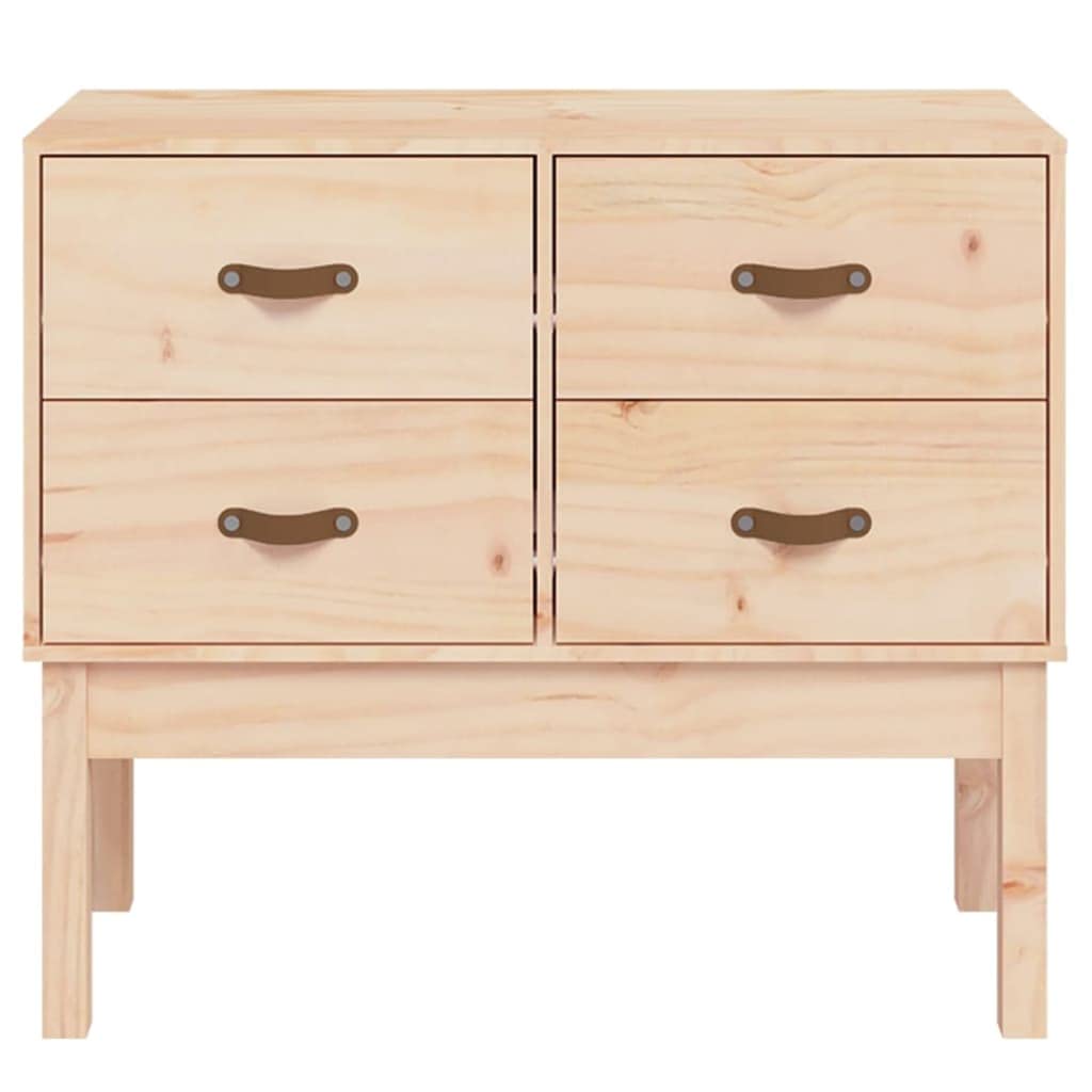 Stół konsolowy z litego drewna sosnowego 90 x 40 x 78 cm z 4 szufladami, szafka do salonu sypialni, biura, ekspozycja na przedmioty dekoracyjne, solidna konstrukcja