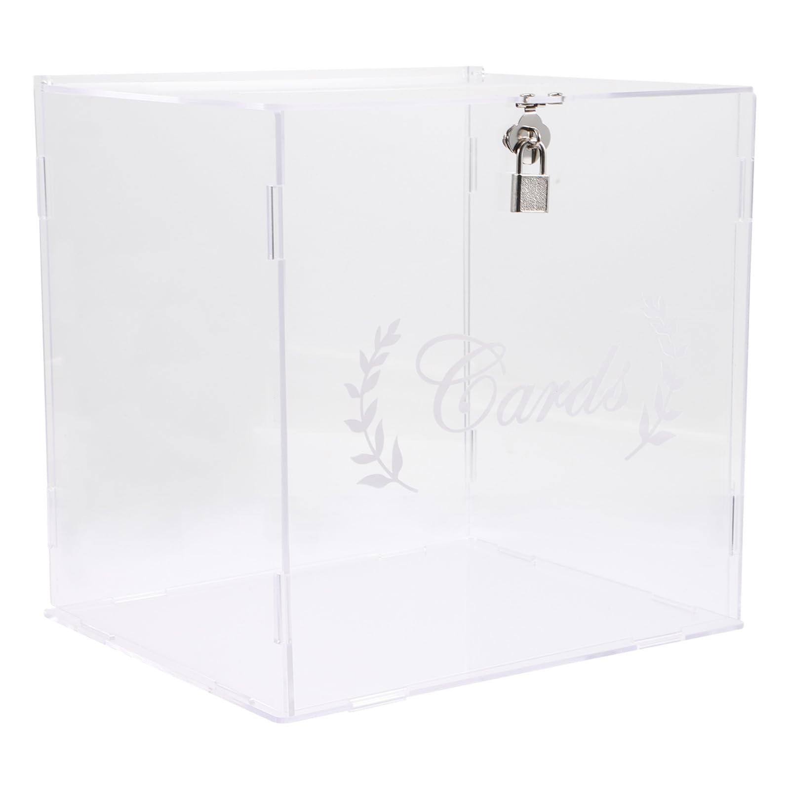 Acryl Hochzeitskartenbox mit Sichtbarem Design für Empfangskarten | Dekorative Kartenaufbewahrung, Geeignet für Hochzeit und Geburtstag, Klare Optik, Attraktive Party Requisite