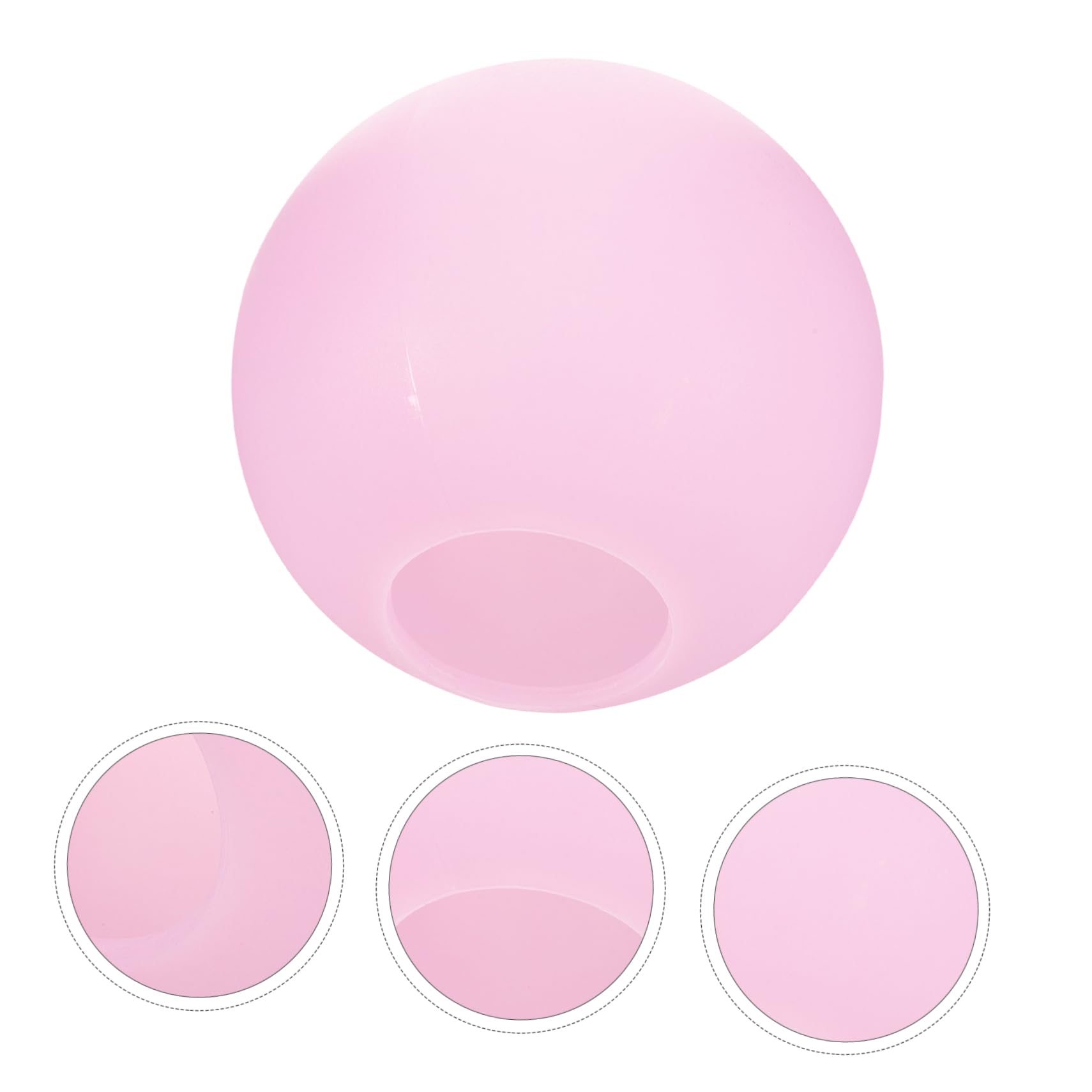 Levemolo Acrylic Multi-headed Ball Lampshade Pink Ceiling Chandelier Replacement Globe Light Shade for Bedroom