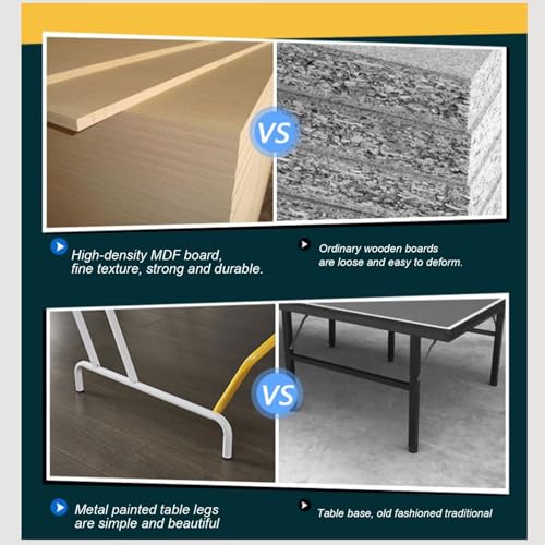 MittelgroßEs, Zusammenklappbares Tischtennis-Tischspielset FüR Kinder Mit Netz/TischtennisschläGern/BäLlen, 274 X 153 X 76 cm Tischtennisplatte, Zum Spielen Zu Hause – Bild 5