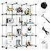 Regał do przechowywania w gospodarstwie domowym Kostka do przechowywania Organizator, 12-Cube Plastic Modular Closet Organizer, szafka do przechowywania szafy do sypialni, salonu, biura Półka