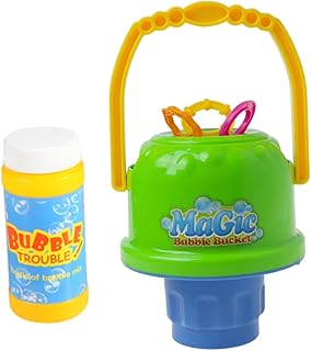 TOYANDONA 1PC Spillproof Bubble Bucket Toy Portable Blow Bubbles Toy Creative Bubble Maker Toy Cartoon Bubble Blower Toy Educational Kids Bubble Bucket Toy for Kids Playing with Bubble Water