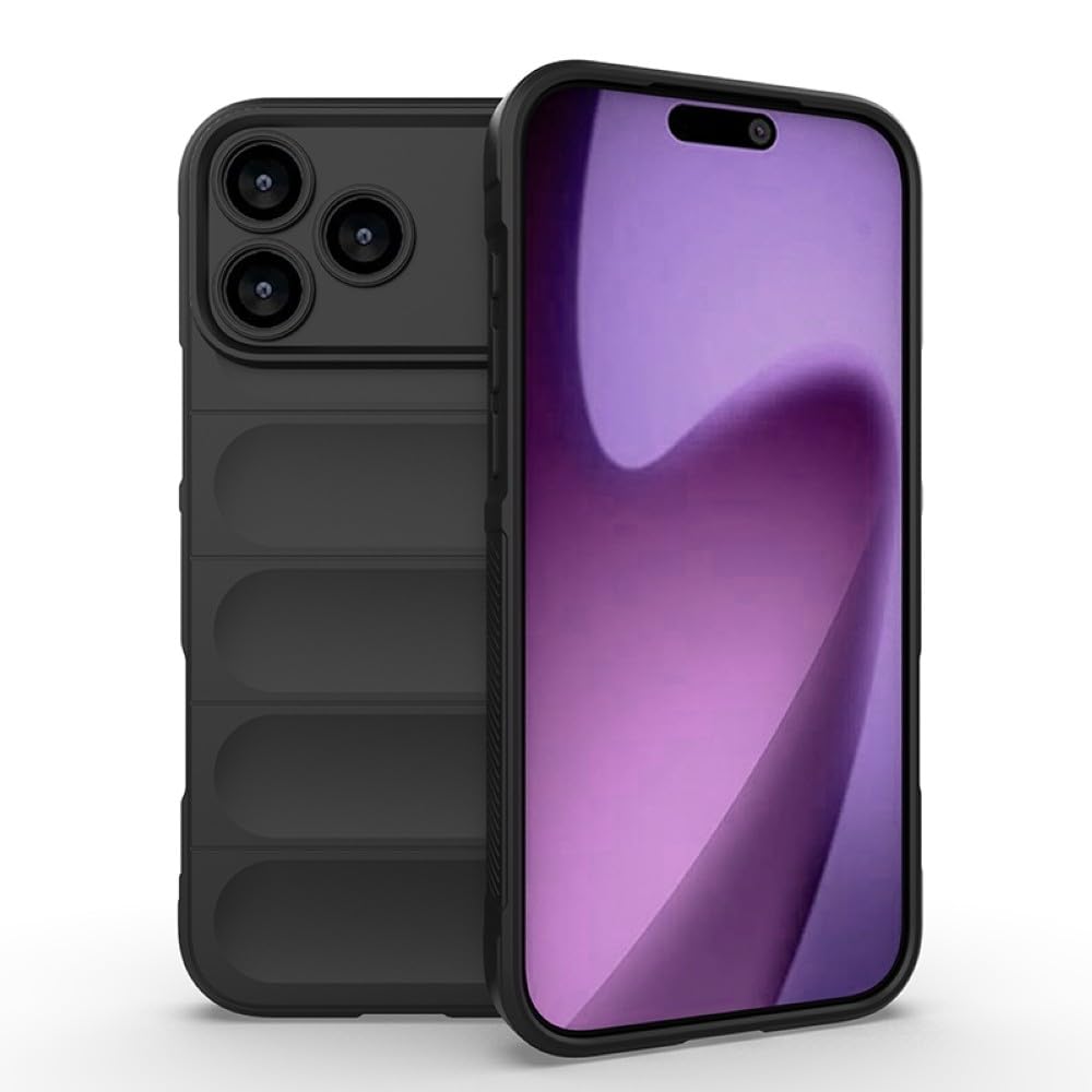 Generic Funda compatible con iPhone 15 (color: negro), a prueba de golpes, de silicona suave y elegante, funda rígida
