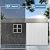 AirWire 12x10 FT Outdoor Metal Storage Shed with Window, Heavy-Duty Galvanized Steel Tool Shed with Lockable Doors, Waterproof Garden Shed for Backyard, Patio, Lawn, Black
