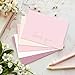 slapaflife Thank You Cards with Envelopes,20 Pack - 4x6 Inches Thank You Notes,Elegant Dusty Pink Emboss Gold Foil Pressed,Baby Shower Thank You Cards,Wedding,Formal All Occasion Cards