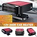 Car Heater 12V,Portable Car Heaters for Vehicle,200W Fast Heating Quickly Defrost Defogger Demister 2 in 1 Heating & Cooling Fan for Cigarette Lighter,360° Rotatable Plug in Car Heater
