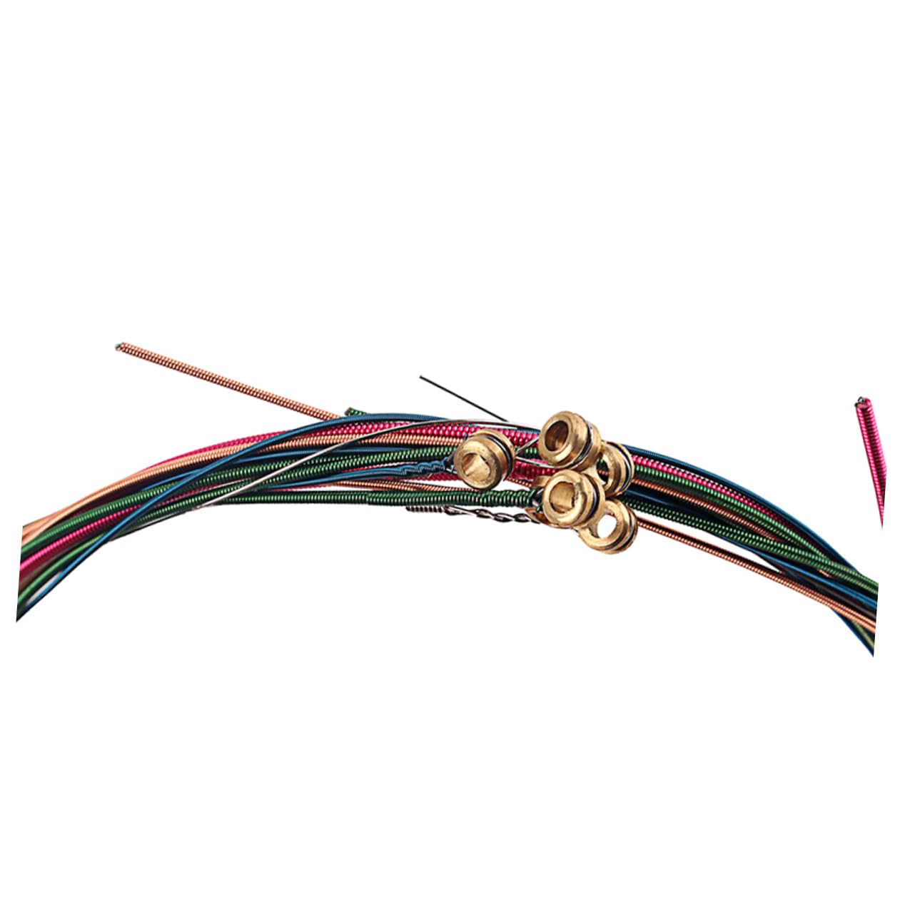 BESTonZON 18pezzi Corde Per Chitarra Acustica Colorate Stringhe Per Strumenti Musicali Resistente Rivestimento Antiruggine Per Suono Stabile e Duraturo